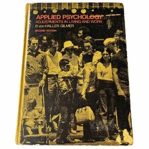 Vintage Collectible Applied Psychology Hardcover Text Book Second Edition